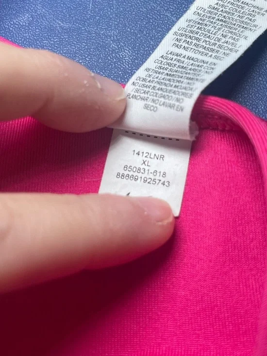 Nike Women's Hot Pink Pink Dri-FIT Sports Bra Size XL - Picture 13 of 13